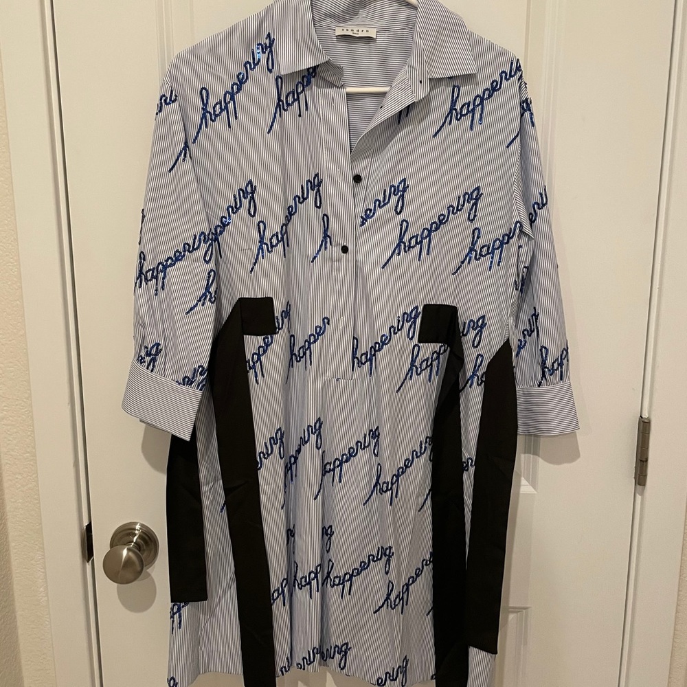Sandro shirt dress 36
